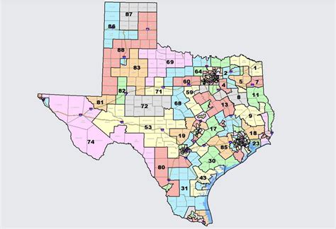 Map Of Texas State House Districts Allene Madelina