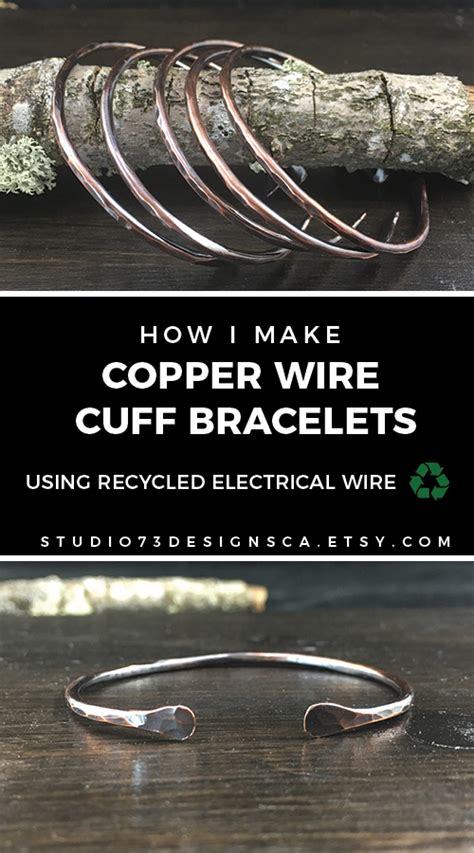 How I Make Copper Wire Cuff Bracelets Studio 73 Designs