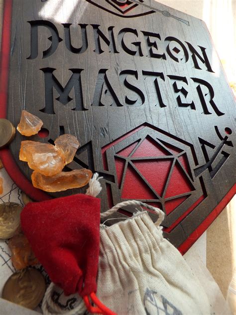 Dungeon Master Sign Medieval Fantasy Home Decor Dandd Ts Etsy