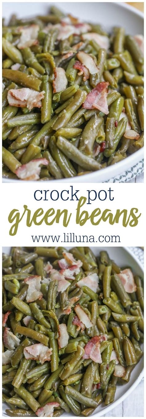 How should i flavor slow cooker beans? Slow Cooker Green Beans | Recipe | Crockpot side dishes ...