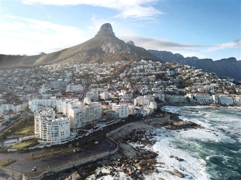 Aerial View Of Sea Point Cape Town South Africa Stock Image Image