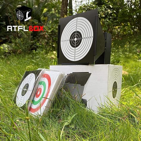Atflbox Bb Gun Trap With Pcs Paper Target Bullet Catcher Shooting