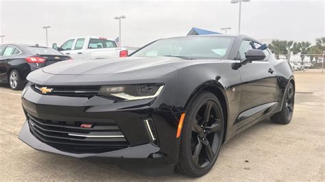 All Black 2017 Camaro Rs With Red Interior Youtube