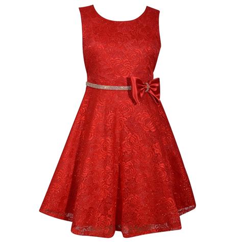 Girls 7 16 And Plus Size Bonnie Jean Allover Lace Sleeveless Dress