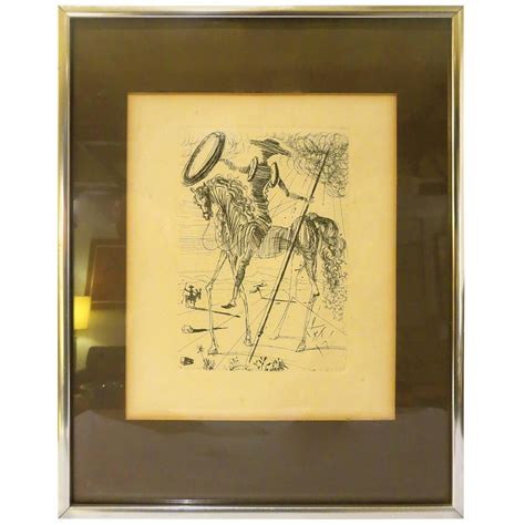 S Salvador Dali Don Quixote Original Etching Signed In The Plate COA At Stdibs