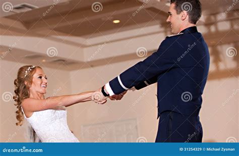 Newlywed Couple First Dance Stock Image Image Of Caucasian