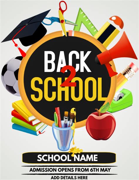 Back To School Flyers Template Postermywall
