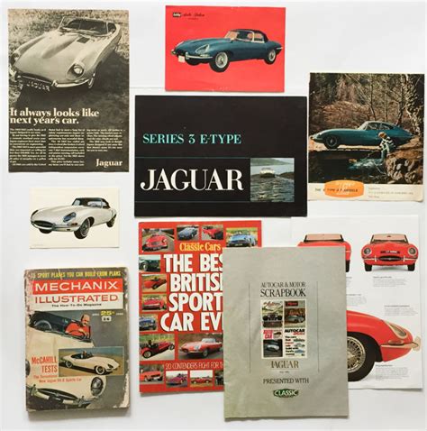 Collection Jaguar E Type Brochures Documentation Catawiki