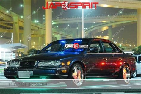 Nissan Infiniti Q45 Vip Style Blue And Green Lgihting Jap Spirit