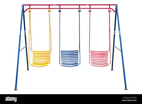 Playground Swing Isolated Stock Photo Alamy