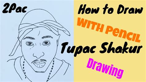 How To Draw Tupac With A Pencil For Beginners 2pac Drawing Easy