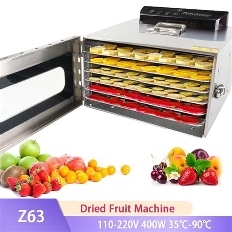 6 Trays Food Dryer Fruit Air Dryer Dried Fruit Machine Dehydration
