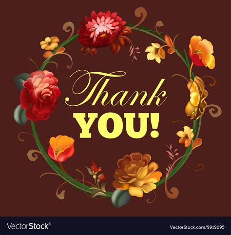 Thank You Images With Flowers Lettering Thank You