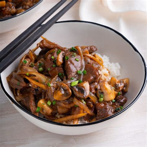 Beef Mushroom And Ginger Stir Fry Marions Kitchen
