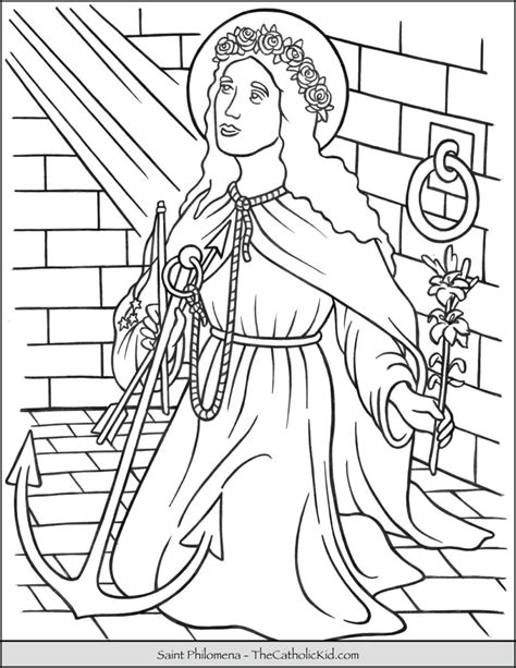 Philomena Archives The Catholic Kid Catholic Coloring Pages And