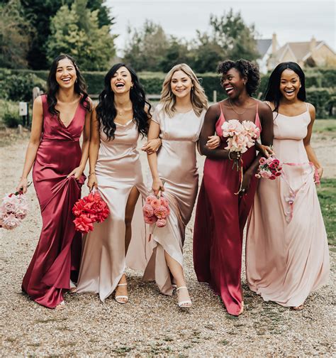 The Perfect Bridesmaid Dresses For Your Pink Wedding Colour Scheme