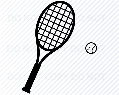 Tennis Racket Svg Files For Cricut Tennis Logo Vector Images Etsy Finland