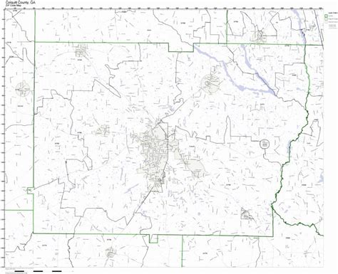 Colquitt County Georgia Ga Zip Code Map Not Laminated Amazonca