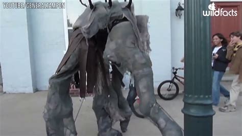 These 4 Legged Stilt Costumes Are Insanely Terrifying Youtube
