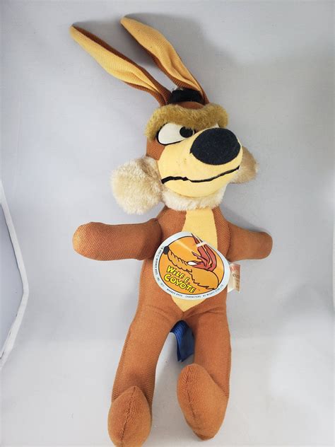 Looney Tunes Road Runner Wile E Coyote Warner Bros Toy Vintage Plush