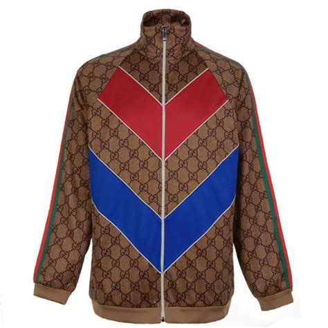 Gucci Gg Supreme Web Zip Sweatshirt Men Tracksuit Tops Flannels