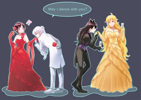 Ruby Rose Weiss Schnee Yang Xiao Long And Blake Belladonna Rwby