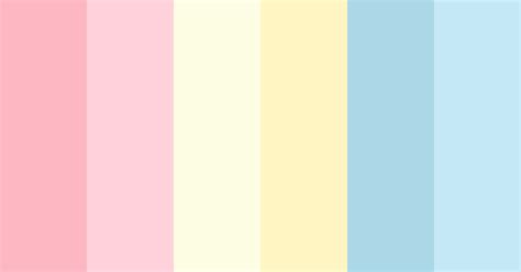 Light Pink Yellow And Blue Color Scheme Light