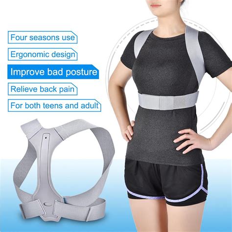 Doact Back Posture Corrector Adjustable Shoulder Brace Support For