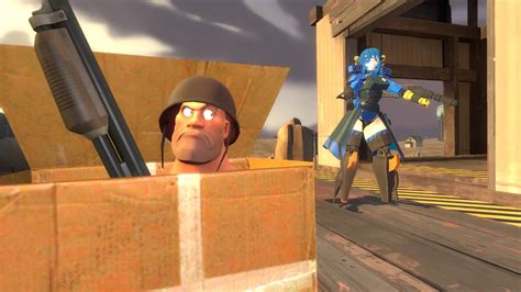 Gmod Tf2 Soldier Protecting His Box From Senthia By Superfiregmod On