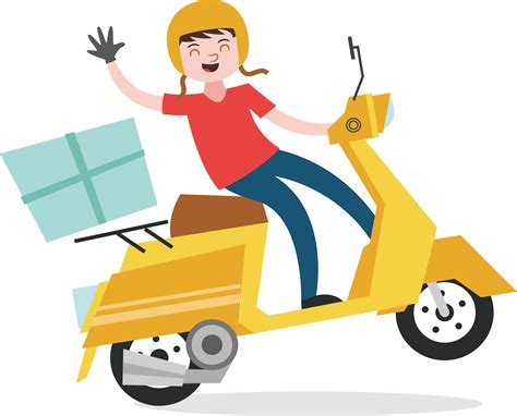 Delivery Boy Vector Png Png Mart