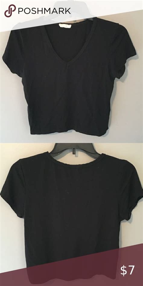 Olivia Rae Black Crop T Shirt Crop Tshirt Black Crop Black Cropped