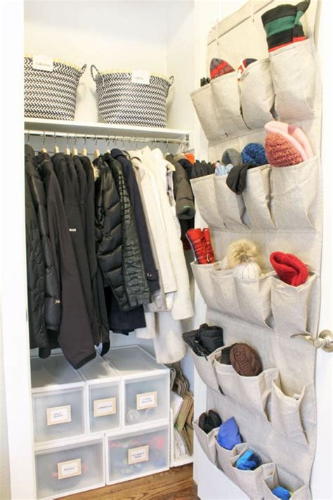 Tall Narrow Coat Closet Dandk Organizer