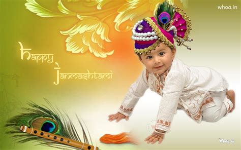 Sreekrishna jayanthi celebrations #asha's taste corner# in this video it's shows sreekrishna jayanthi celebrations at. Jay GOPAL - Happy Janmashtami Wallpaper With Little Cute Boy