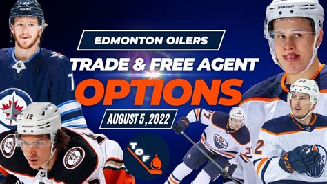 Edmonton Oilers Trade And Free Agent Options August 5 2022 Youtube