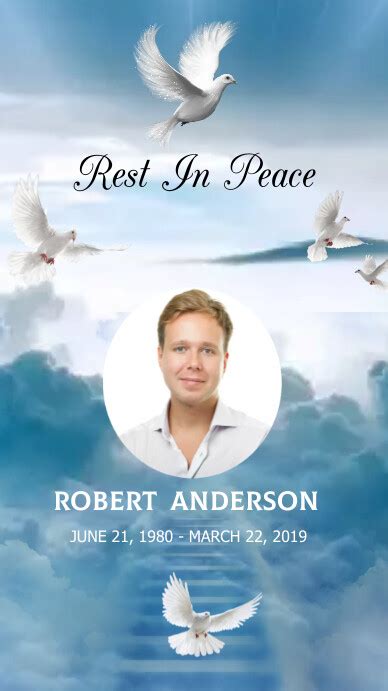 Funeral Rest In Peace Template Postermywall