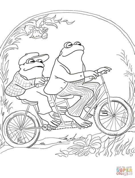 Frog And Toad Together Coloring Page Free Printable Coloring Pages