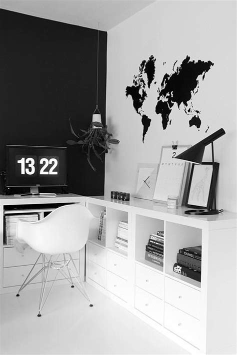 25 Black And White Home Office Designs Digsdigs