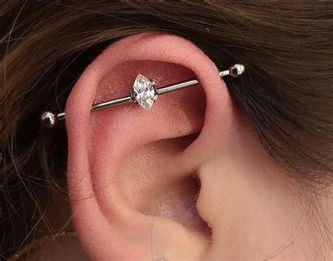 Industrial Piercing - Aftercare, Jewelry, and Tips - Pierced
