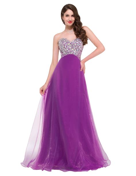 Cheap Bridesmaid Dresses Under 50 Grace Karin Strapless Tulle Vestido Longo Madrinha Pink Purple
