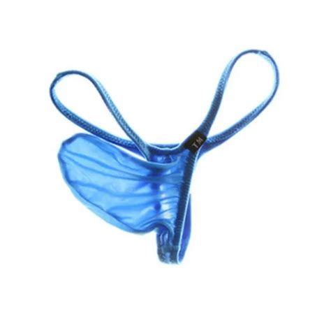 Sexy Mens T Back G String Thong Bikini Underwear Micro Mesh Sheer Pouch