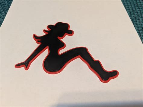 Sexy Cowgirl Silhouette Outline Emblem Mudflap Trucker Logo Etsy