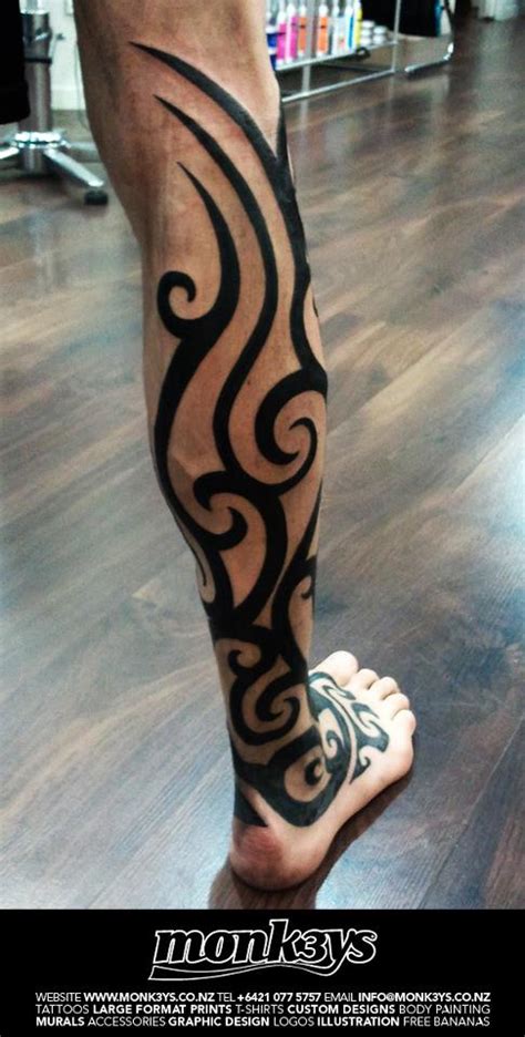 Tribal Leg Tattoo 3 Tatuajes Tribales Pierna Tatuajes Tribales