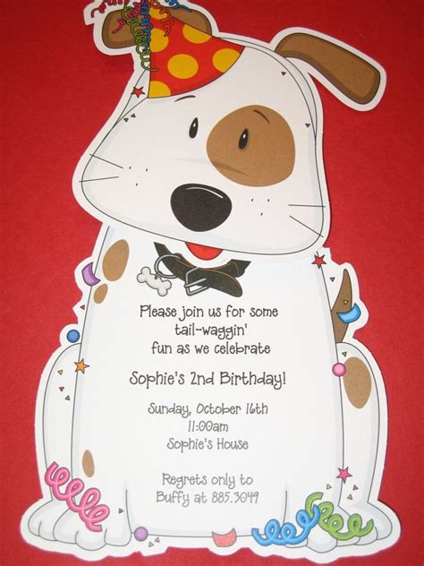 Pin By Pekas Mhg On Party Ideas Dog Birthday Party Invitations Dog