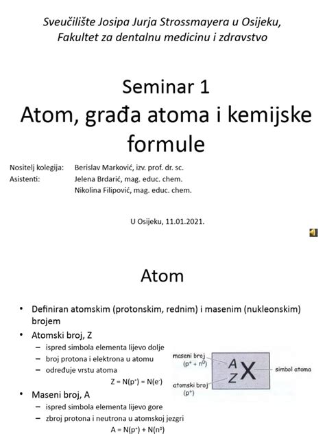 Seminar 1atomkemijske Formule Pdf