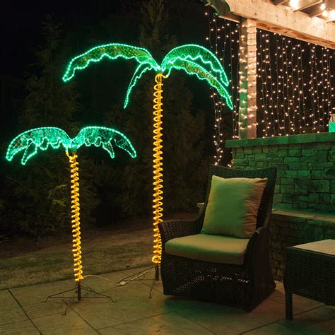 Artificial Outdoor Lighted Palm Trees Outdoor Lighting Ideas