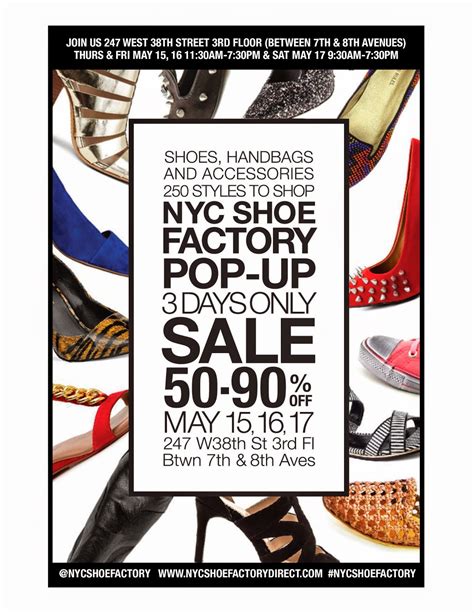 Shoe Shopping Nyc Footwear Factory Direct Pop Up Sale