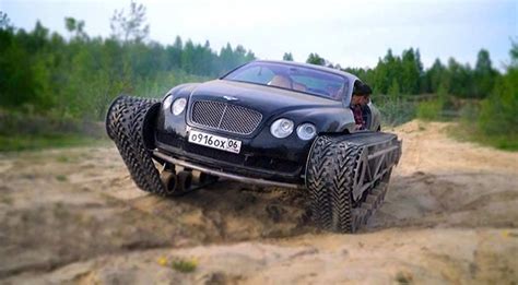 Russian Enthusiast Puts Bentley On Tank Tracks World News