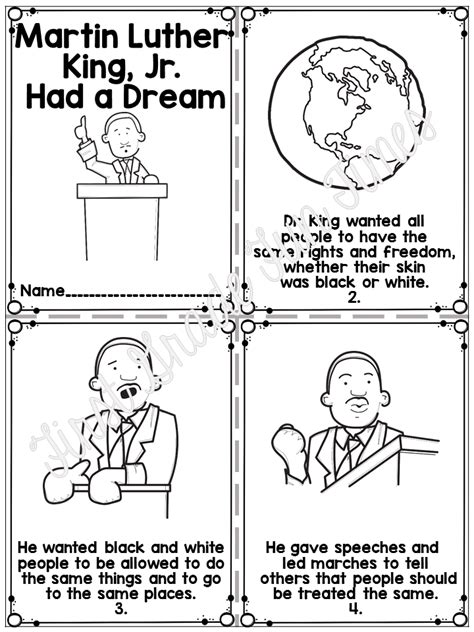 Martin Luther King Worksheets Preschool