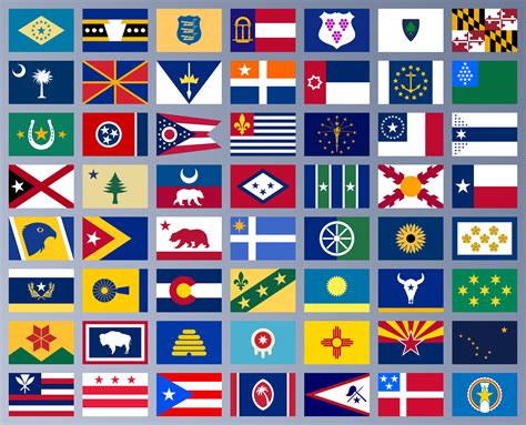 I Redesigned All Us State Flags Rvexillology