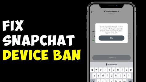How To Fix Snapchat Device Ban On Ios Latest Update Youtube